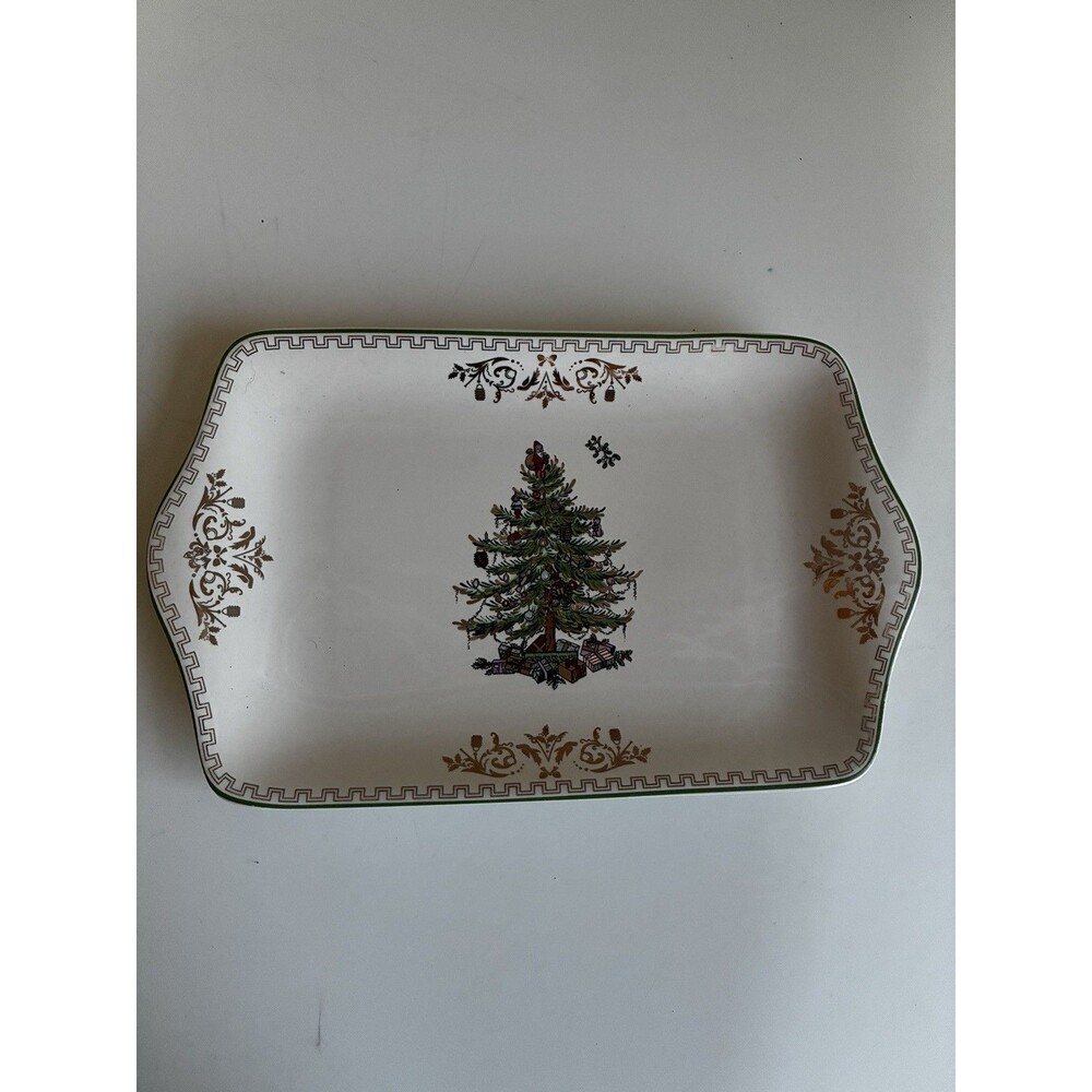 Spode Christmas Tree Pattern 12" Dessert Tray S3324-A7
